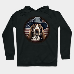 Patriotic Basset Hound Hoodie